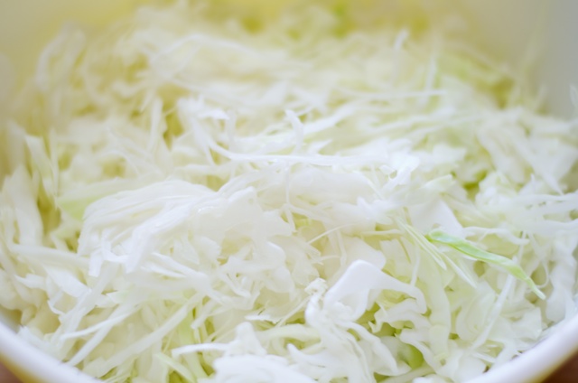 shredded cabbage
