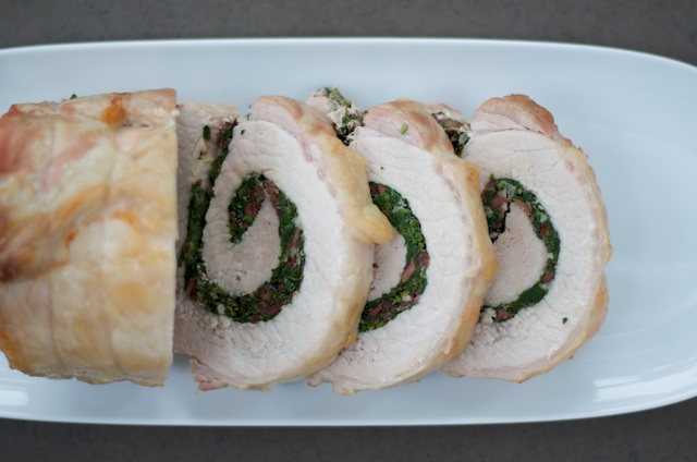 sliced pork loin