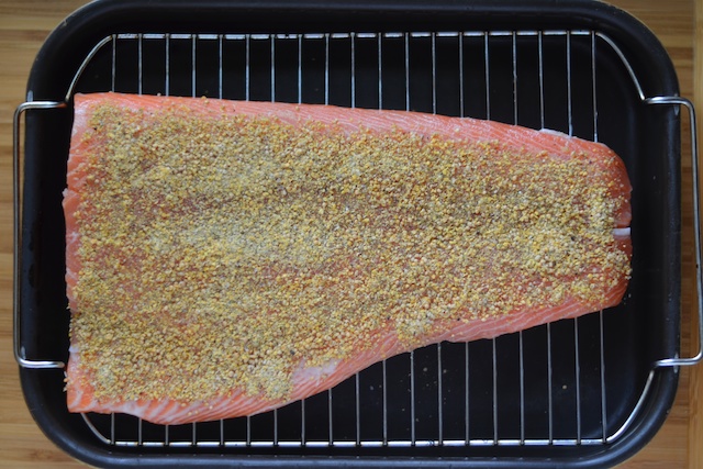 dill and mustard paleo salmon