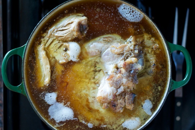 cooked pork shoulder