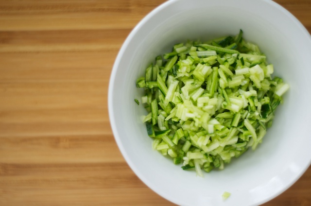 finely diced zucchini