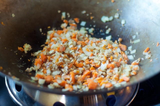 onion carrot and mushroom