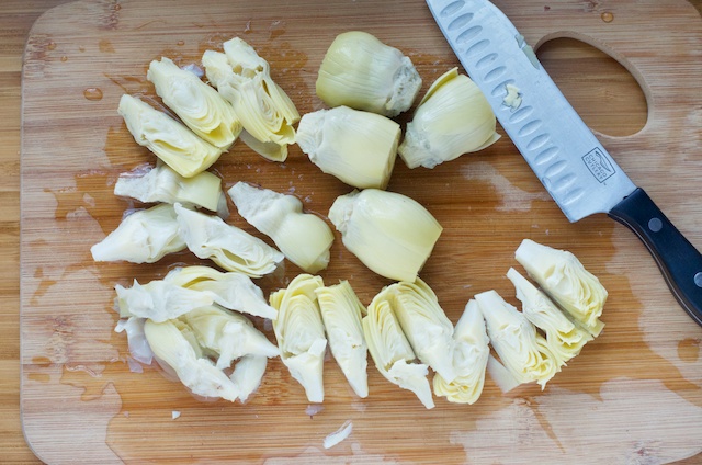 artichoke hearts chopped
