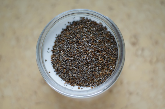adding-to-chia-pudding