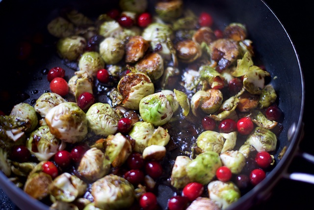 Cranberry Brussels Sprouts Recipe [paleo, primal, gluten-free]