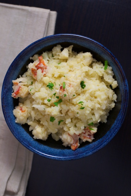 Lobster Cauliflower Risotto Recipe [paleo, primal, gluten-free]