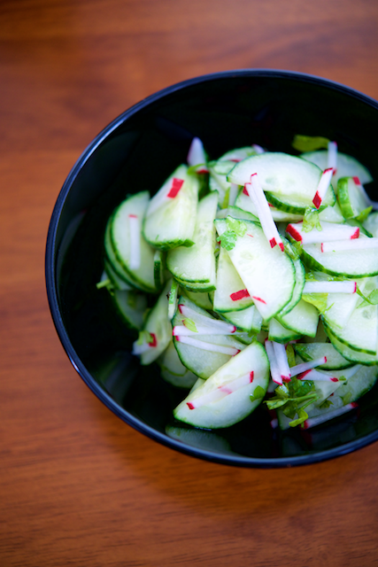 Herbaceous Cucumber-Radish Salad Recipe [paleo, primal, gluten-free, diary-free] 