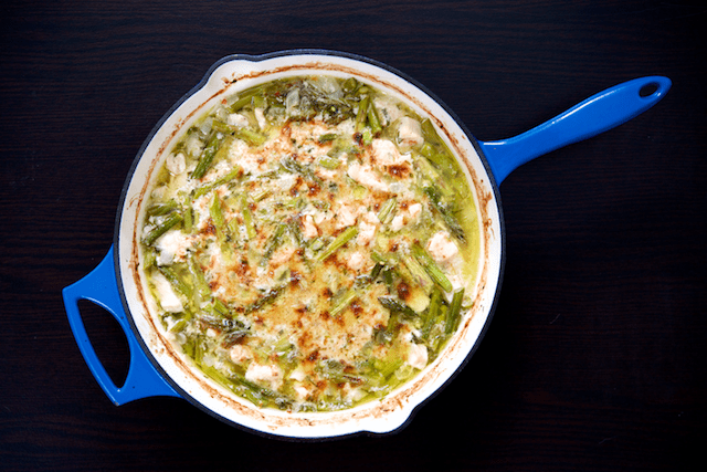 Creamy Chicken & Asparagus Bake Recipe [paleo, primal, gluten-free] (1)
