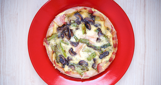 Asparagus, Mushroom and Bacon Quiche Recipe [paleo, primal, keto, gluten-free] (1)
