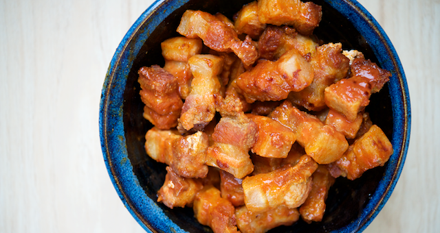 Pork Belly Buffalo Keto Bites Recipe [paleo, primal, gluten-free, dairy-free]