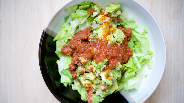 Taco Tuesday Keto Taco Bowl Recipe [paleo, primal, gluten-free, keto]